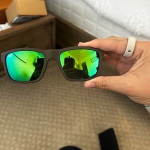 Maui Jim Green and Brown Sunglasses